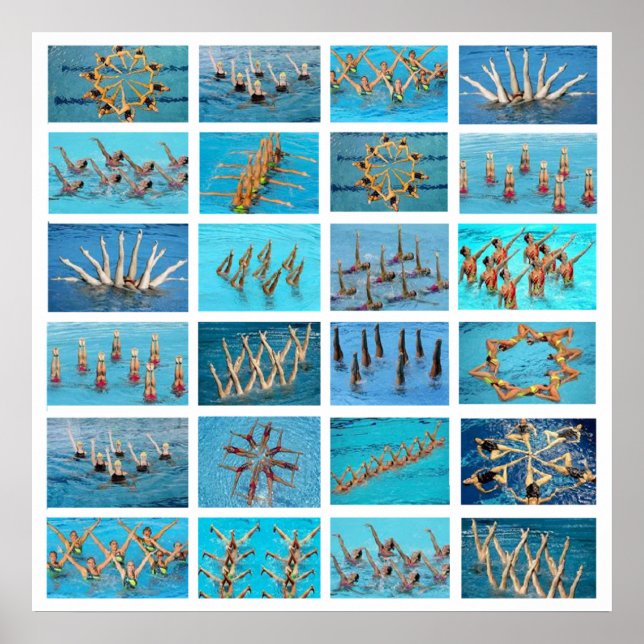 synchronised swimming poster (Front)