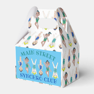 Synchronised Swimming Swim Team Pool Coach Club Favour Box
