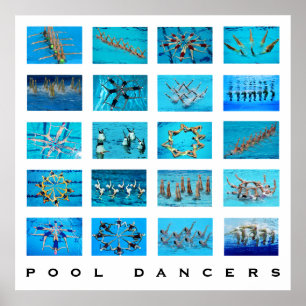 Synchronised Swimming Swimmer Poster