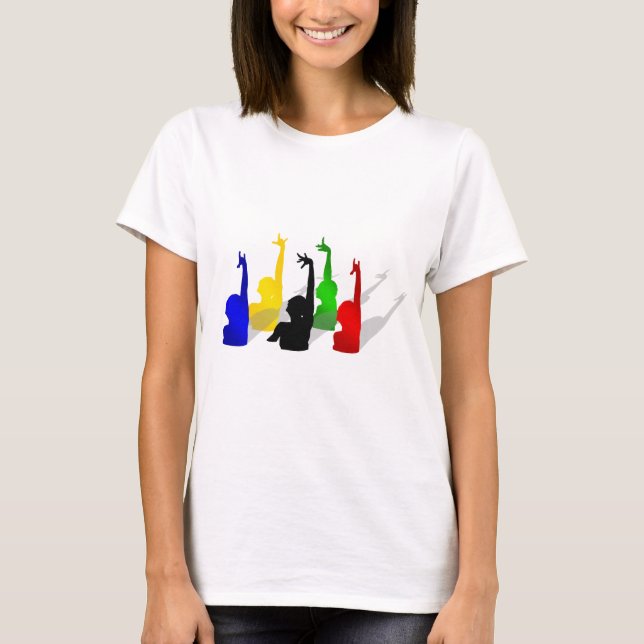 Synchronised swimming Synchronised swimmers T-Shirt (Front)