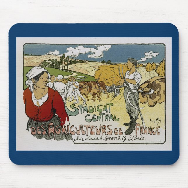 Syndicat Central Des Agricultures de France Mouse Pad (Front)