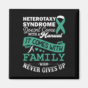 Syndrome Awareness Family Support Teal Ribbon Magnet