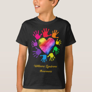Syndrome Awareness Hands Williams Syndrome Gift  T-Shirt