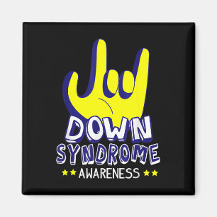 Syndrome Awareness I Love You Asl Hand Sign Magnet