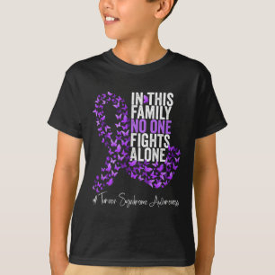 Syndrome Awareness Month Purple Ribbon T-Shirt