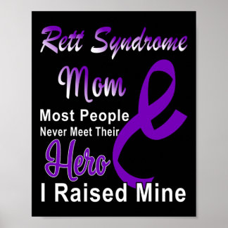 Syndrome Awareness Mum Rett Disorder Family  Poster