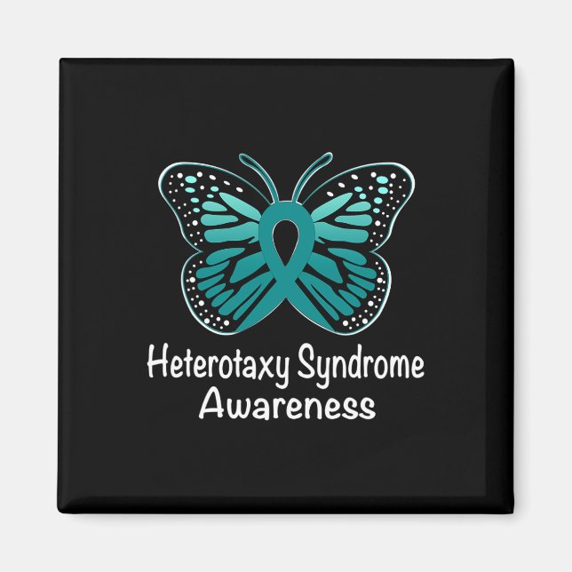 Syndrome Awareness Warrior Support Teal Ribbon  Magnet (Front)