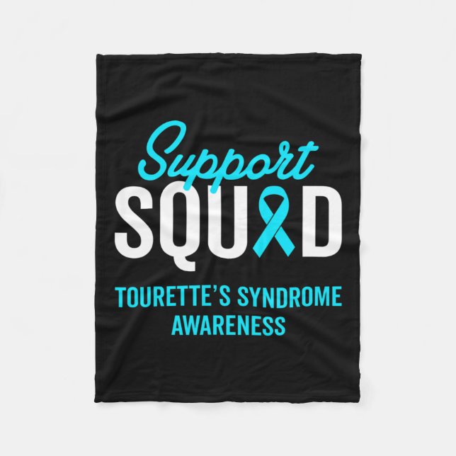 Syndrome Warrior Survivor Awareness Support Squad  Fleece Blanket (Front)