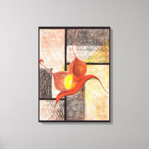 Synergy Hand-illustrated (Ebony Edge) Canvas Art
