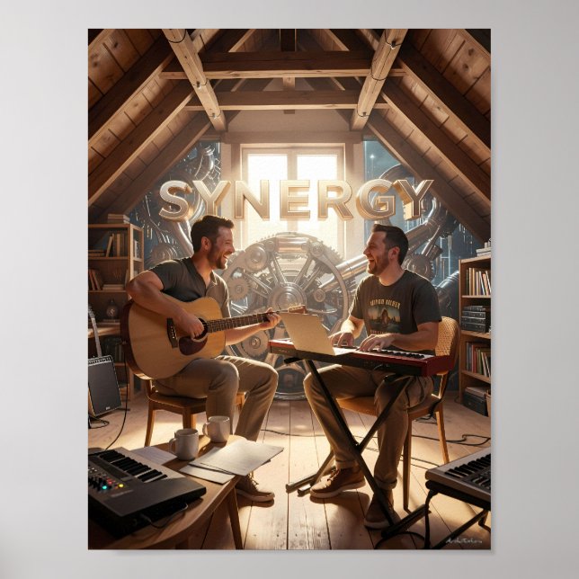 Synergy Music Studio Collaboration Poster (Front)