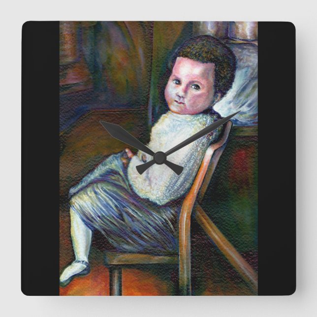 Synesthesia Square Wall Clock (Front)