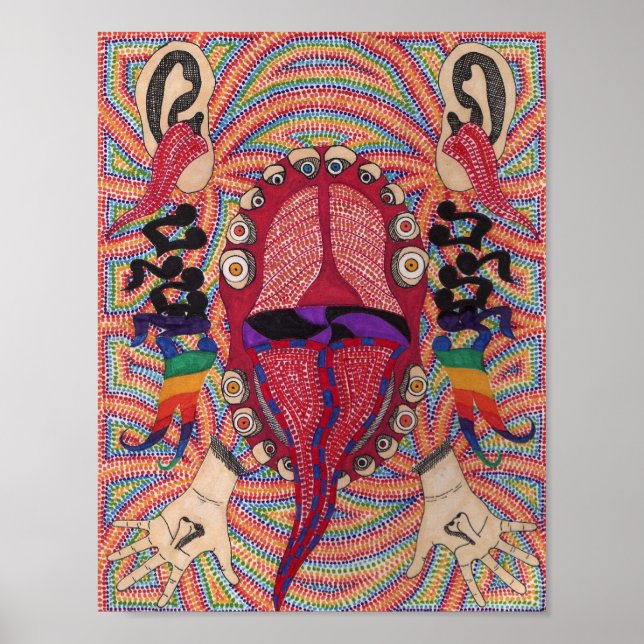 synesthetic pointilillism poster (Front)