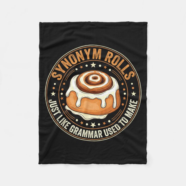 Synonym Rolls Just Like Grammar Used To Make Engli Fleece Blanket (Front)
