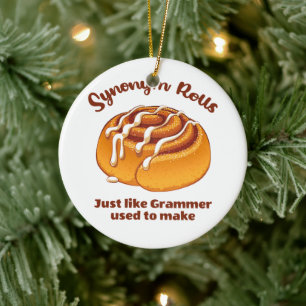 Synonym Rolls Just Like Grammer Used To Make Ceramic Tree Decoration