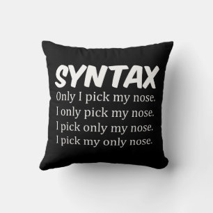 Syntax Funny Nose Picking Cushion