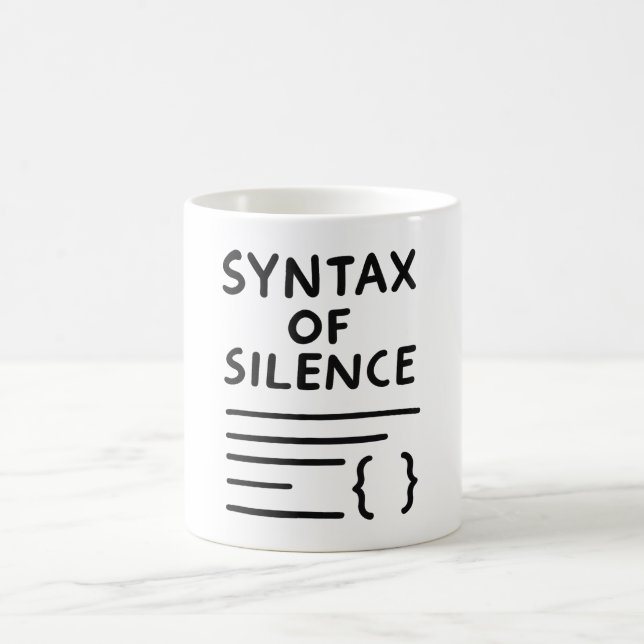 SYNTAX OF SILENCE — Mug for the Unspoken (Center)