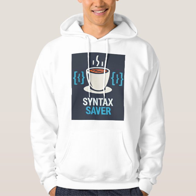 Syntax Saver Coffee & Code - Premium Pullover Hood (Front)