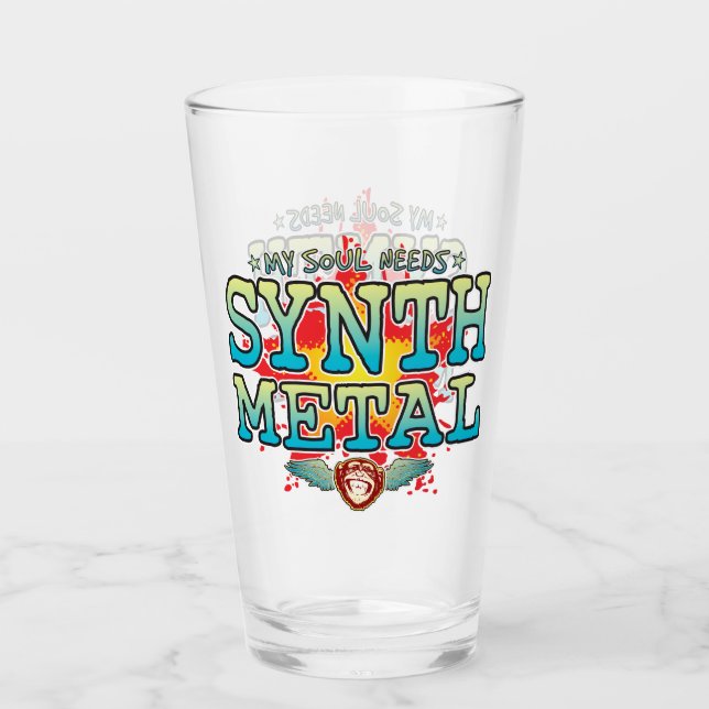 Synth Metal Soul Glass Tumbler (Front)