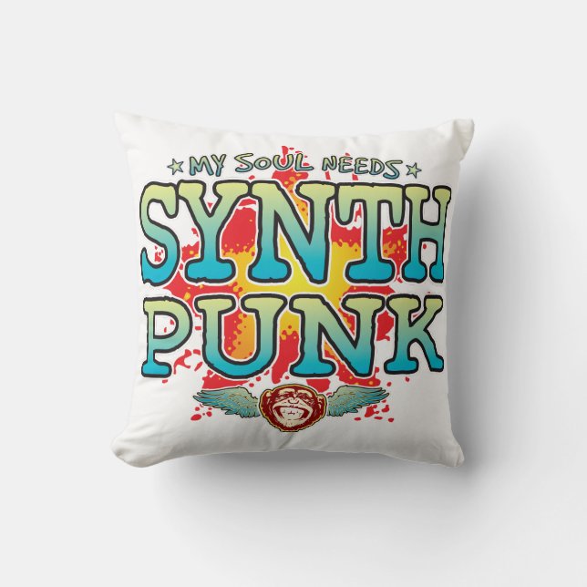 Synth Punk Soul Cushion (Front)