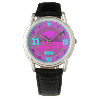 Synth Style 80s eighties retro purple Watch