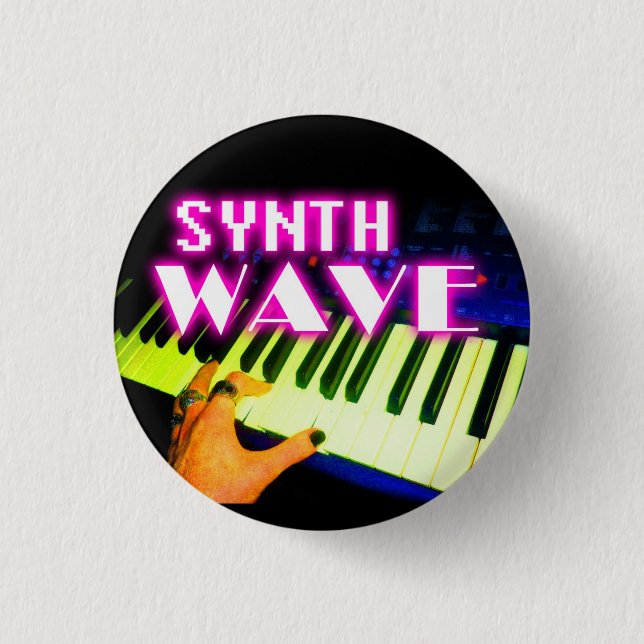 Synth Wave Button (Front)