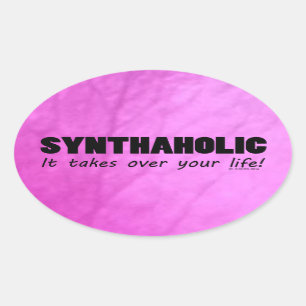 Synthaholic Life Oval Sticker