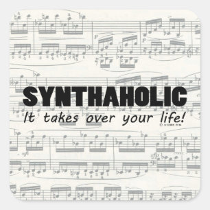 Synthaholic Life Square Sticker