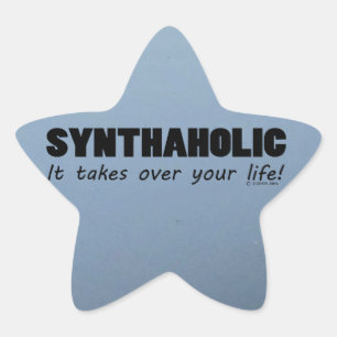 Synthaholic Life Star Sticker