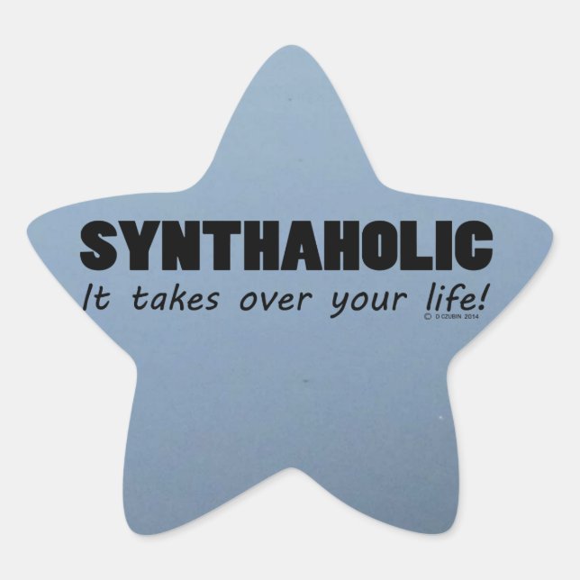 Synthaholic Life Star Sticker (Front)