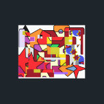 Synthesis - Etude No. 4: The Ultimate Convergence  Canvas Print<br><div class="desc">Experience the powerful energy of 'Synthesis - Etude No. 4', the final chapter in this series of mystical explorations. This artwork is a bold fusion of various geometric archetypes—stars, circles, and jagged peaks—all converging into a single, vibrant narrative. With its intense warm tones and complex layering, it serves as a...</div>