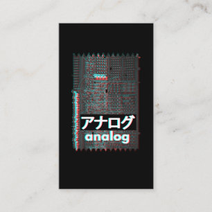 Synthesizer Glitch Japanese Analogue Modular Synth Business Card
