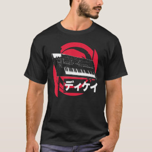 Synthesizer Japanese Analog Synthwave Techno Synth T-Shirt