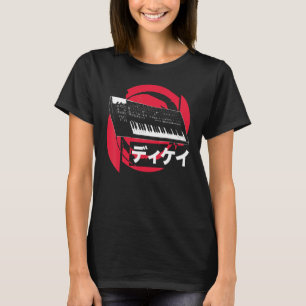 Synthesizer Japanese Analog Synthwave Techno Synth T-Shirt