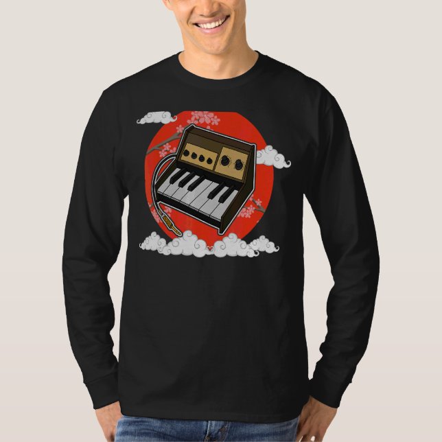 Synthesizer Synth Keyboard Electronic Musicians Mo T-Shirt (Front)