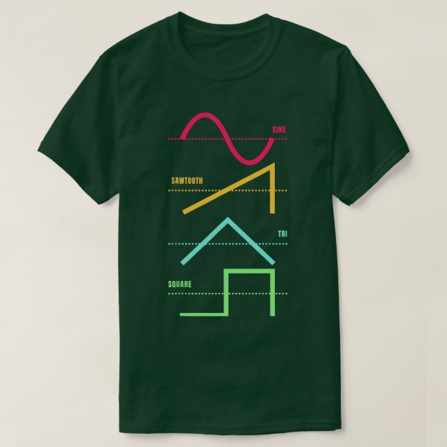 Synthesizer Techno Modular Synth Analogue T-Shirt (Design Front)