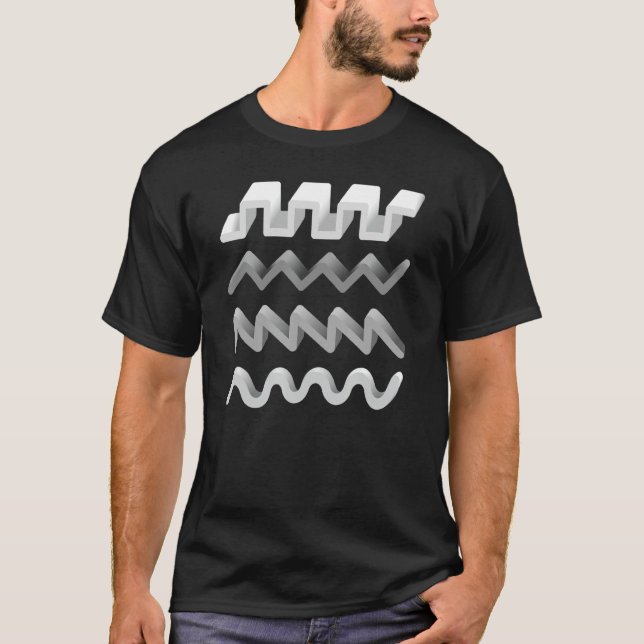 Synthesizer Waveform T-Shirt (Front)