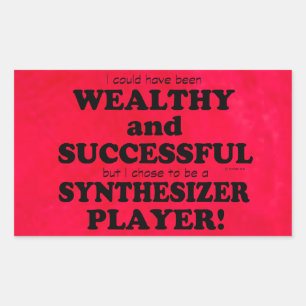 Synthesizer Wealthy & Successful Rectangular Stick Rectangular Sticker