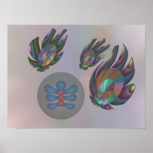 Synthetic discs and life form poster
