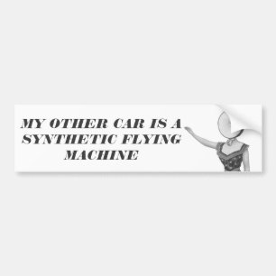 Synthetic Flying Machine Bumper Sticker