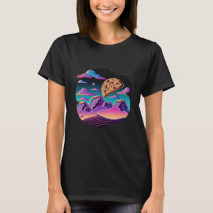 Synthwave 80s Cookies with Vintage Aesthetic T-Shirt