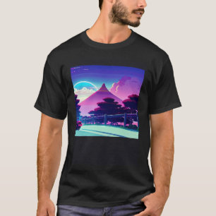 Synthwave car outrun retrowave futuresynth sci fi  T-Shirt
