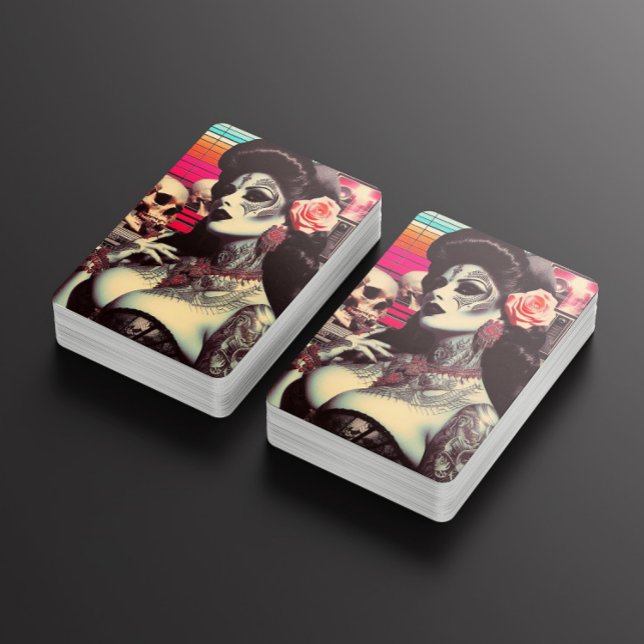 Synthwave Creepy Pin-up Playing Cards (Creator Uploaded)