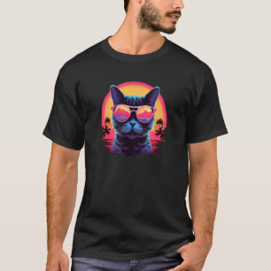 Synthwave Faucet with Sunglasses Retro 80s T-Shirt