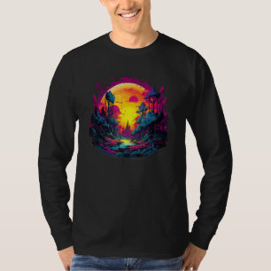 Synthwave Music Festival Forest T-Shirt