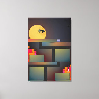 Synthwave Neurality Modernist II Canvas Print