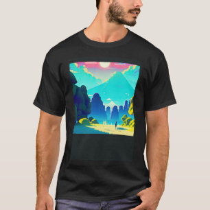 Synthwave outrun retrowave futuresynth sci fi 19 T-Shirt