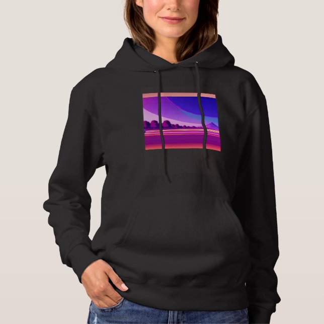 Synthwave outrun retrowave futuresynth sci fi  31 hoodie (Front)
