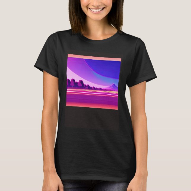 Synthwave outrun retrowave futuresynth sci fi  31 T-Shirt (Front)