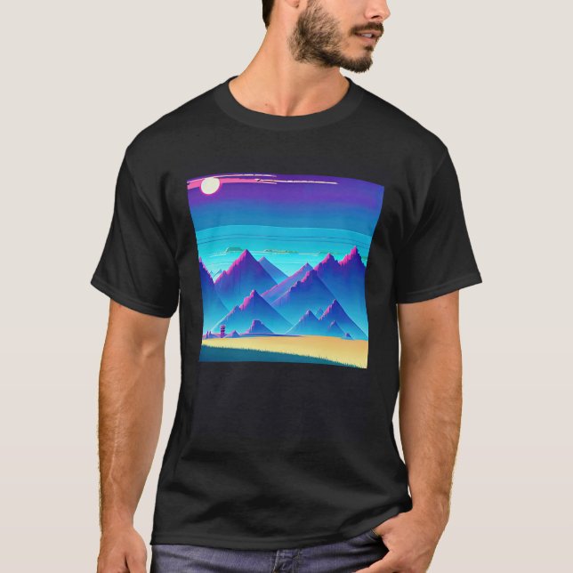 Synthwave outrun retrowave futuresynth sci fi  36 T-Shirt (Front)