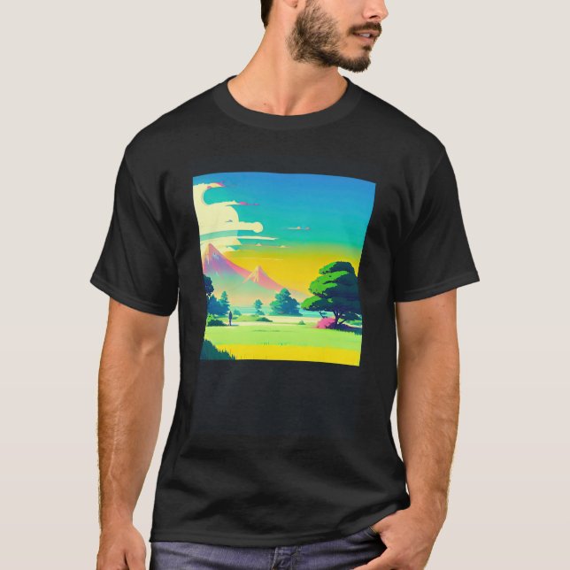 Synthwave outrun retrowave futuresynth sci fi  45 T-Shirt (Front)